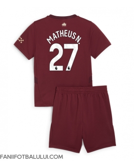 Manchester City Matheus Nunes #27 Echipament de Fotbal Replică 2024-25 Copii Treilea (+ Șorturi)